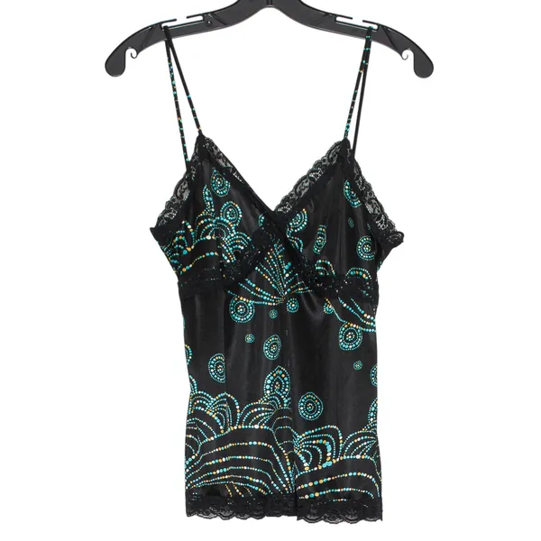 Rue 21 Tank Top Y2K Babydoll Whimsigoth Witchy Romantic Feminine Boho Lace Black Large - Image 5
