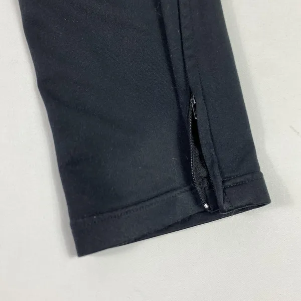 Adidas Track Pants Womens Small Black‎ Gray 3 Stripe Ankle Zip Running Training - Image 10