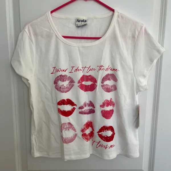 Altar'd State Arula USA Flag Baby Tee Plus Size A / 1X NWT - Image 4
