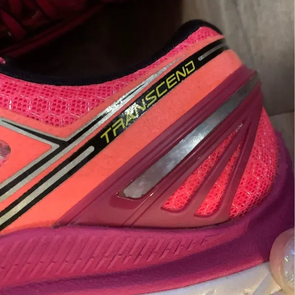 Brooks Transcend Ultimate Ride Sneakers Women 8 Pink Running Shoe 1201501B878 - Image 7