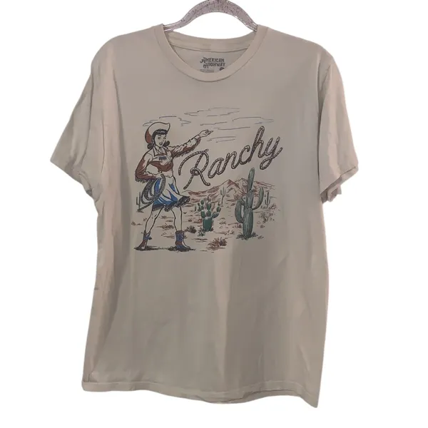 Buckle American Highway Ranchy Cowgirl T-Shirt Dirty White - Image 2