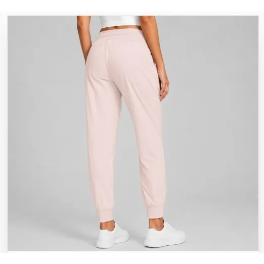CRZ YOGA Pink Striped Ruched Pocket Jogger‎ Drawstring Athletic Pants Size Small - Image 2