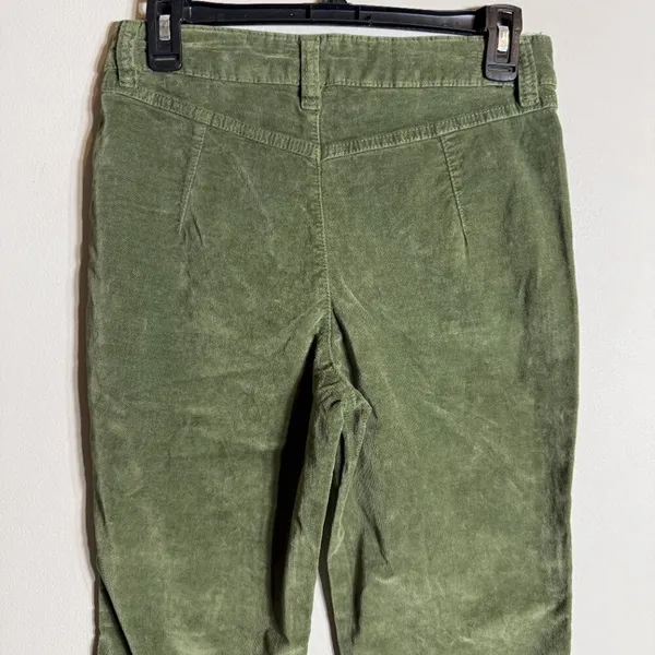 Free People High Time Velvet Kick Flare Pants Women's 6 Chive Green Festival NWT - Image 12