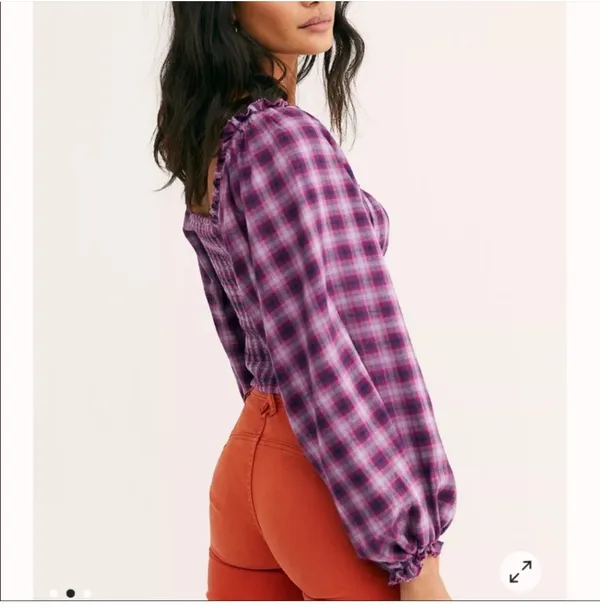 cherry bomb plaid top - Image 2