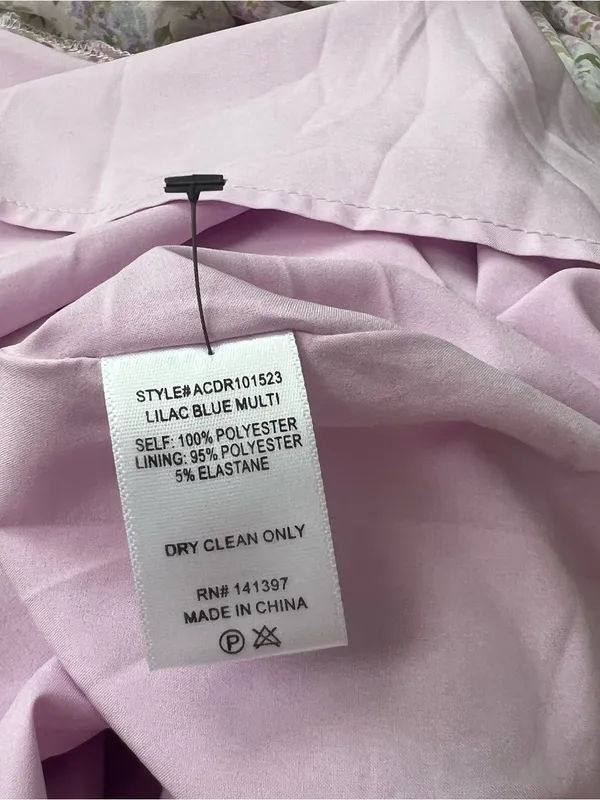ASTR The Label Shayla Dress in Lilac and Blue Multi Midi Dress - Image 7