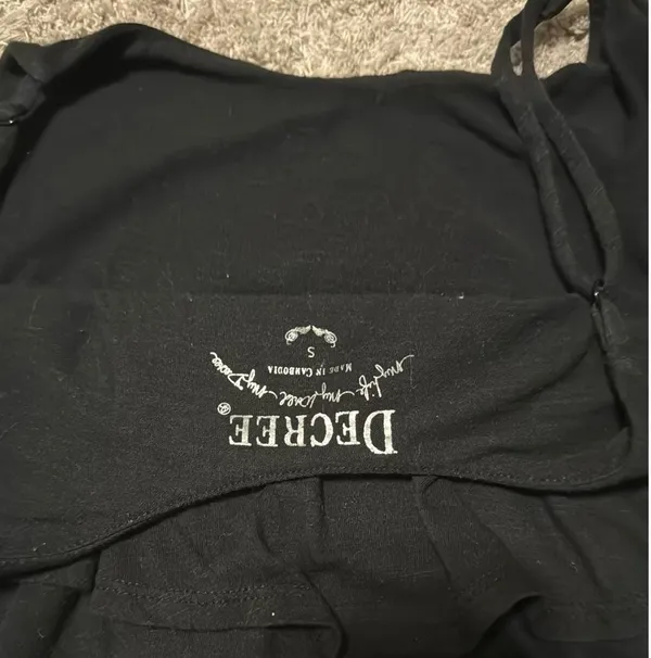 Black Flowy Tank Top - Image 2
