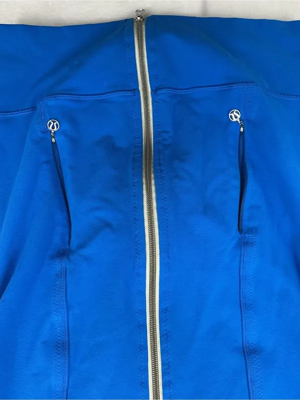 lululemon athletica Bright Blue Zip-Up 1015 - Image 4