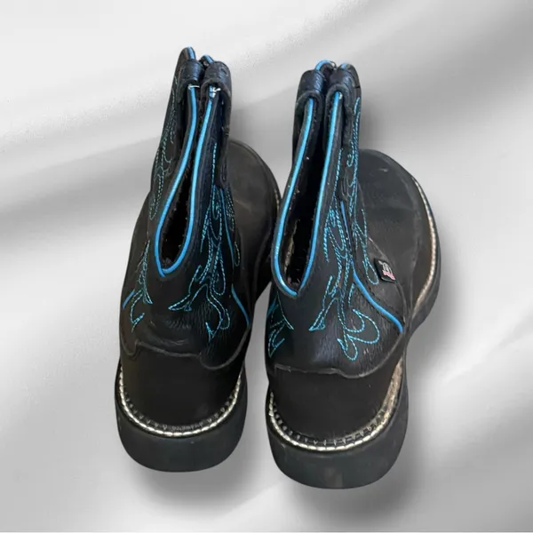 Justin Boots Gypsy‎ Black Cowboy Boots - Image 2