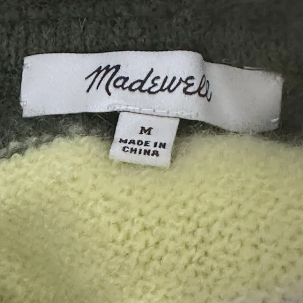 Madewell Merino Wool Blend Sweater Women's Size‎ Medium Roll Neck Collar - Image 7