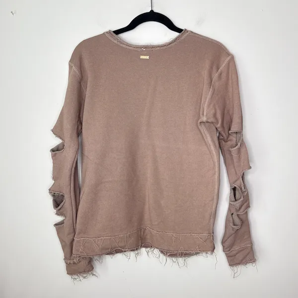 Alala Cypher Sweatshirt‎ Distressed Size XS Style #ALALA30084 Lightweight Fleece - Image 3