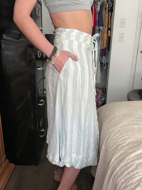 Target Striped Knee Length Skirt - Image 4