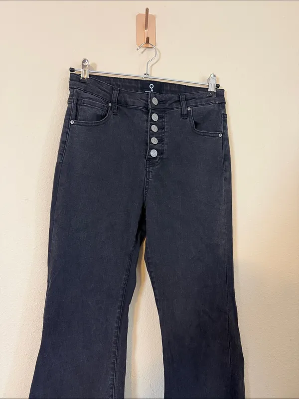 Insane Gene Revival Black High Rise Super Flare‎ Jeans Size 27 - Image 4
