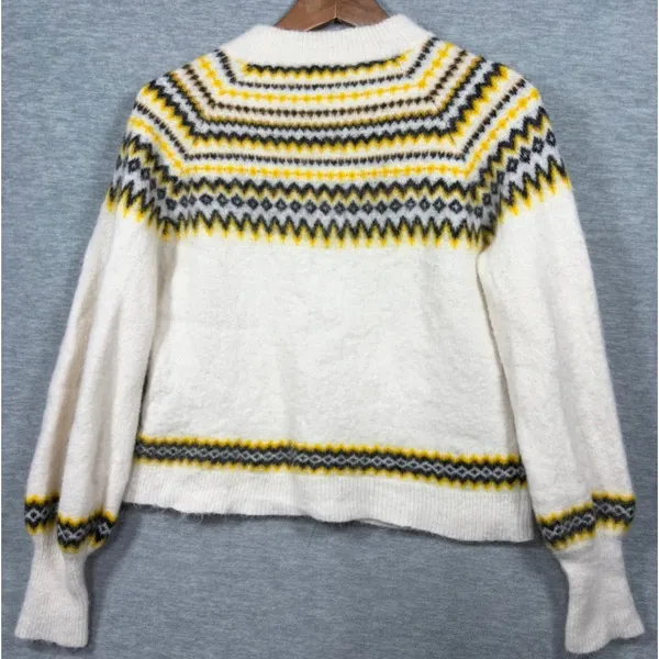 Just Female Womens Sweater M Wool Alpaca Svan‎ Fair Isle - Image 8
