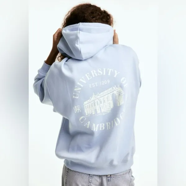 H&M Oversized Printed Hooded Jacket‎ - Image 2