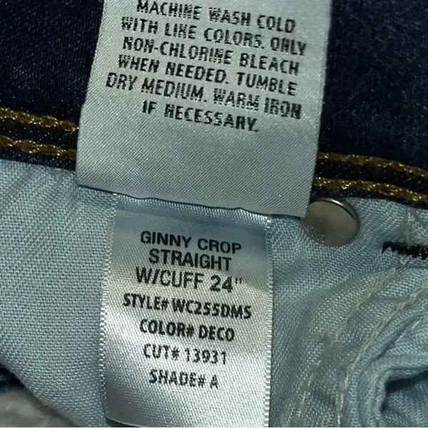 Hudson Crop Ginny Jeans Women's Dark Blue Jeans Size 25 - Image 6