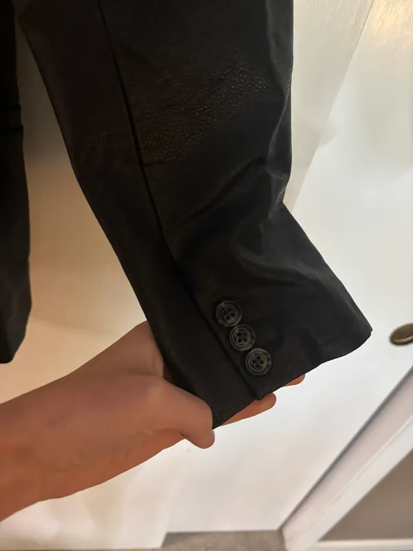 Abercrombie Vegan Leather Blazer - Image 3