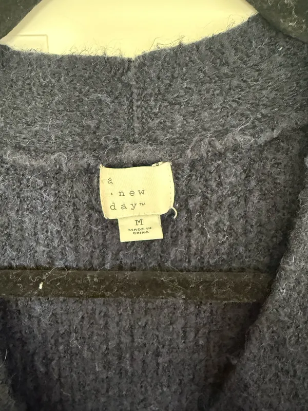 a new day Deep Blue Oversized Cardigan - Image 2