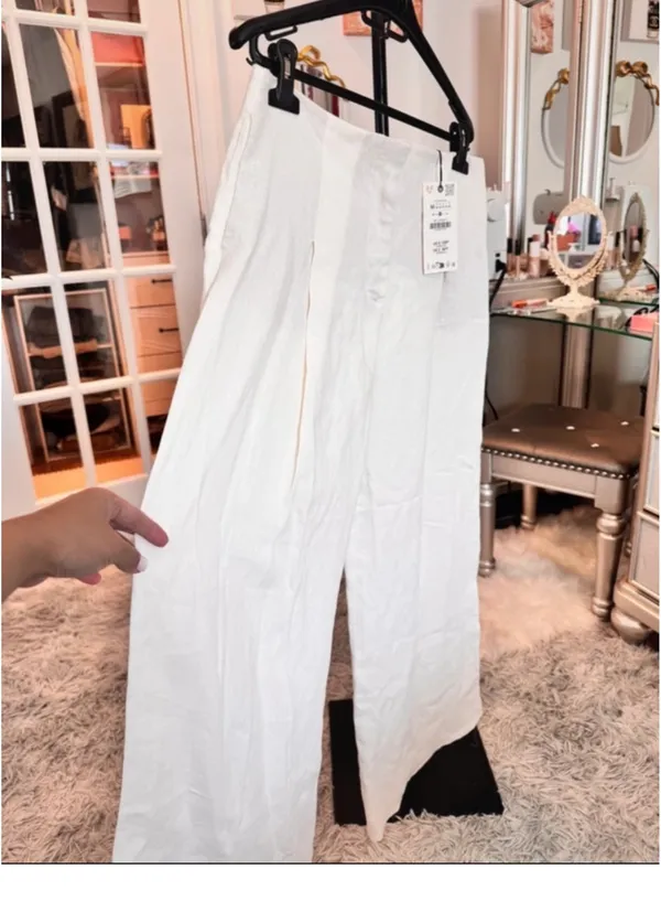 Zara Line Blend wide leg pants - Image 4