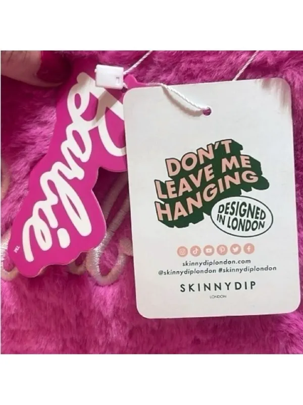 Barbie & Skinnydip London Collaboration Pink Furry Crossbody RARE Purse Bag - Image 8