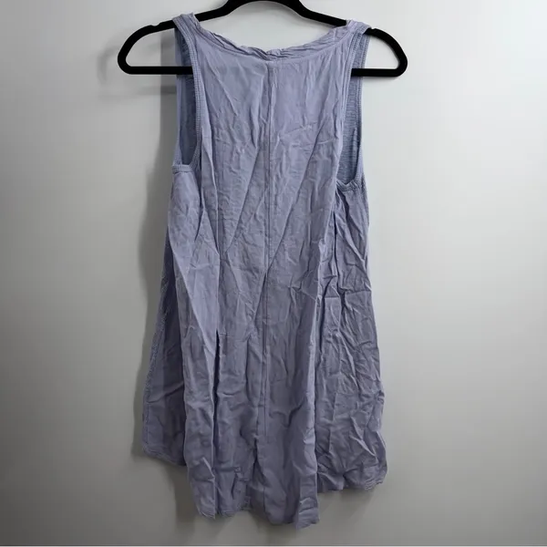 Anthropologie Left of Center Tank Top Womens S Lilac Lagenlook Asymmetrical NWT - Image 4