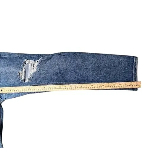 American Eagle Mom Straight Jean Distressed‎ Size 6 Blue - Image 7