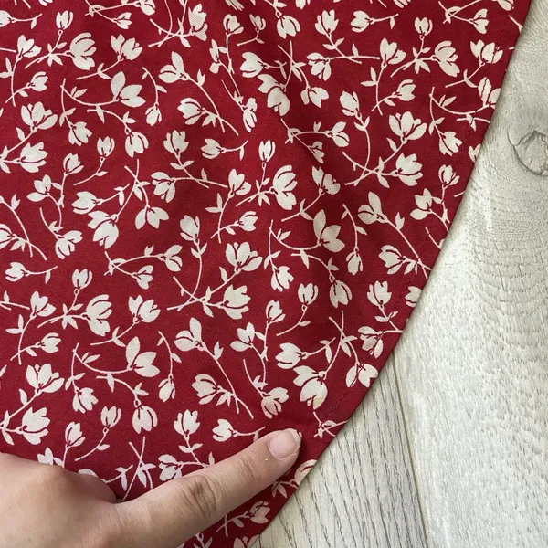 Reformation Mini Dress floral sleeveless womens Red White size 2 cocktail party - Image 6