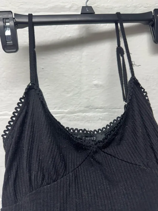 Forever 21 Black Ribbed Bodysuit - Image 2