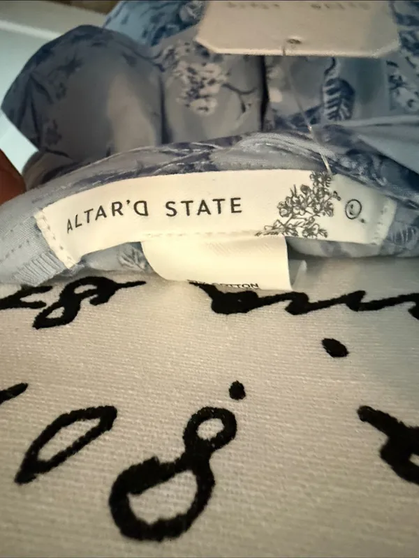 Altar’d State Light Blue Floral Sundress - Image 3