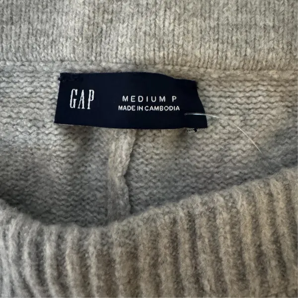 Gap Womens Knit Pull On Flared Leg Sweatpants Gray Medium Petite NWT 836219-00-4 - Image 7