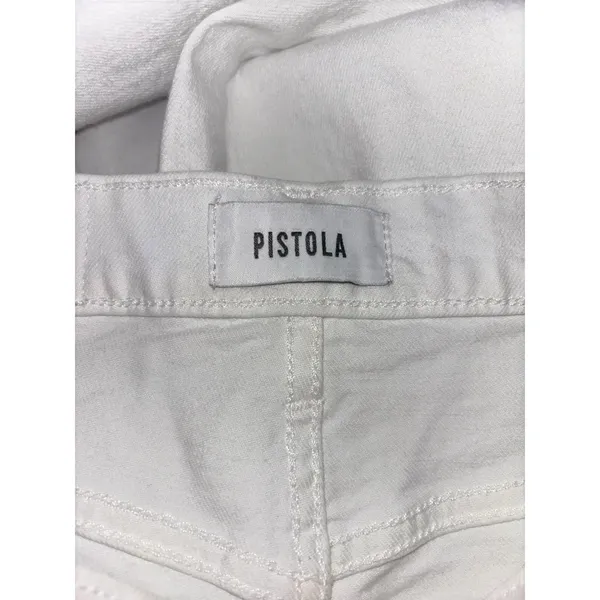 NWOT Pistola Women's White Jennifer Skinny Lightly Distressed Ankle Jean Size 26 - Image 3
