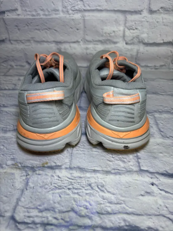 Hoka One One Bondi 7 Womens 9 D WIDE Running Shoes Harbor Mist Running Athletic - Image 14