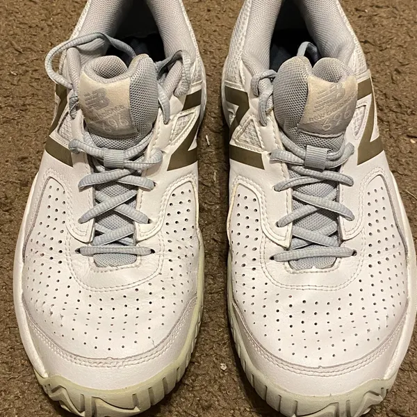 New Balance Womens 696 V3 WCH696G3 White Running Shoes‎ Sneakers Size 9.5 - Image 3