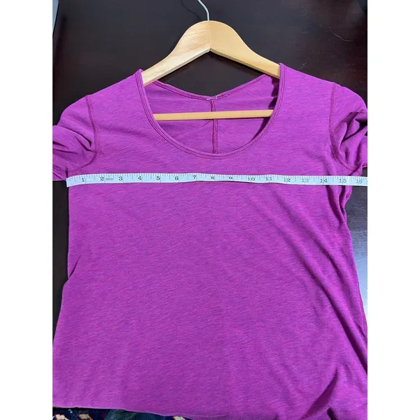 Lululemon Purple Long Sleeve Top Thumb Holes Athletic Shirt Love Scoop? Hot Pink - Image 5