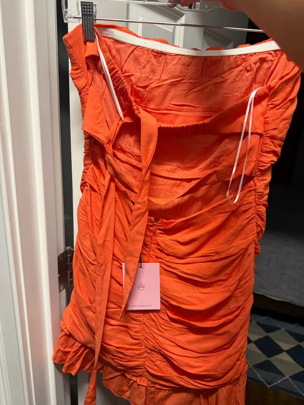Orange mini dress - Image 2