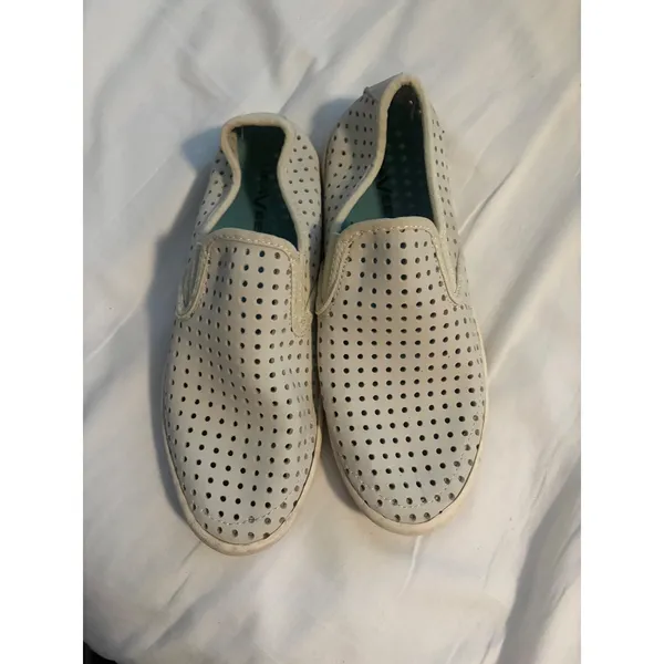 SeaVees‎ Slip On Sneakers Perforated Leather Off White Casual Breathable - Image 4