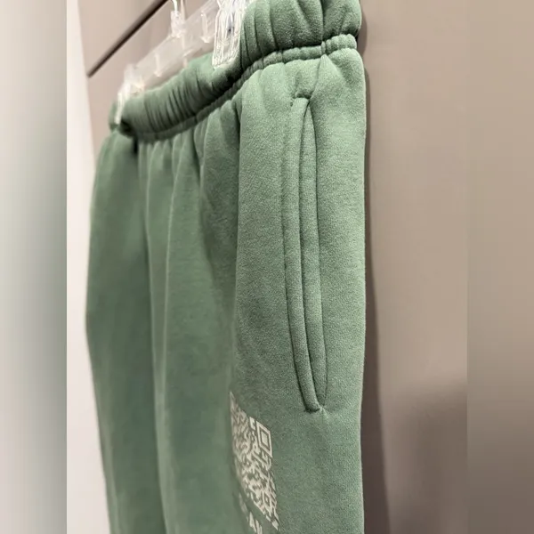 The Mayfair Group: Scan To Relax Wide Leg Sweatpants | Olive And Royal! W S/M! - Image 7