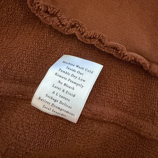 Frank & Eileen Belfast Peacoat S Cinnamon Brown Triple Fleece Preppy Minimalist - Image 8