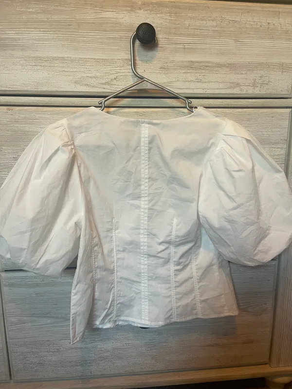 Banana Republic white ruffle sleeve top  - Image 2