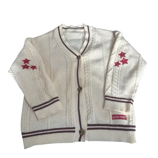 Taylor Swift Inspired Red Cardigan Size Large - Image 3