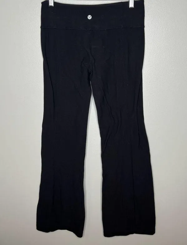 Lululemon Wunder Under Pant Reversible Black / Transition Fall 12 Quilt 30 sz 8 - Image 6