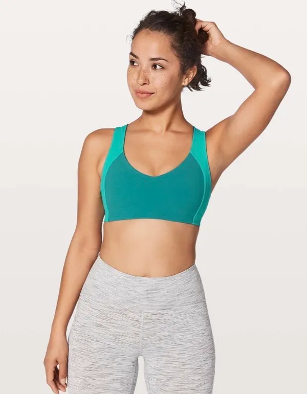 Lululemon Sweat Times Bra Spirit Green / Eucalyptus 6 - Image 8