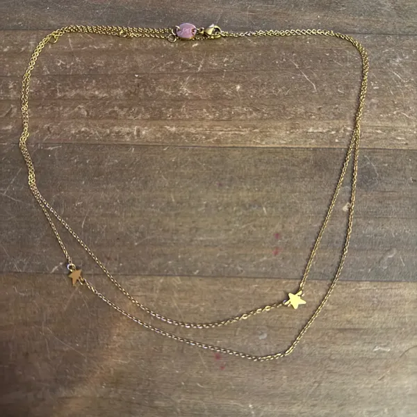 Jennifer Zeuner dainty star double necklace - Image 3