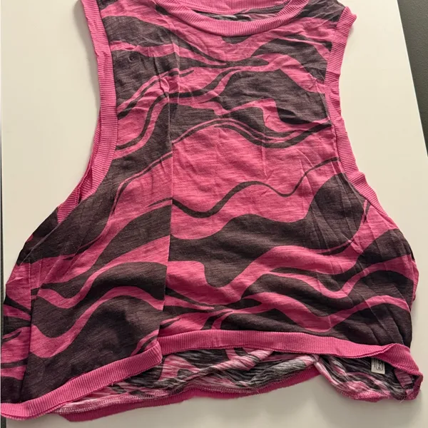 FP Movement Pink and Gray Muscle Tee - Image 3