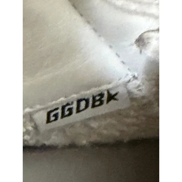 Golden Goose Slide High Top Sneakers 37 Silver Glitter Star GGDB - Image 15
