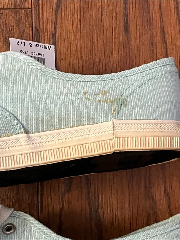 American Eagle Light Blue Canvas Lace-Up Sneakers - Image 12