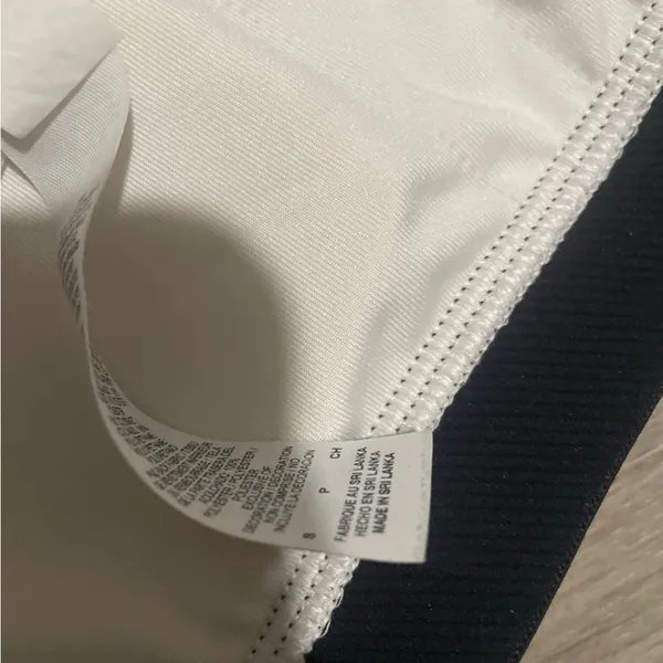 Nike Pro Women's White and Black Sports Bra - Image 2