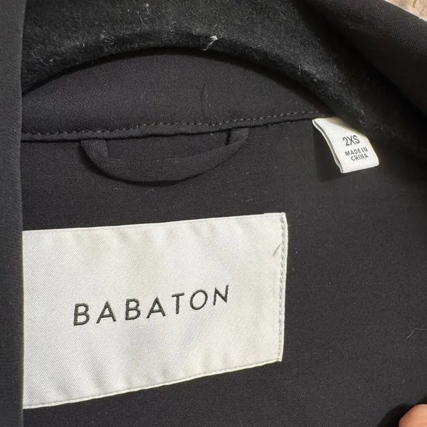 Babaton Aritzia Black Khalo Robe Trench Jacket Overpiece XXS - Image 3