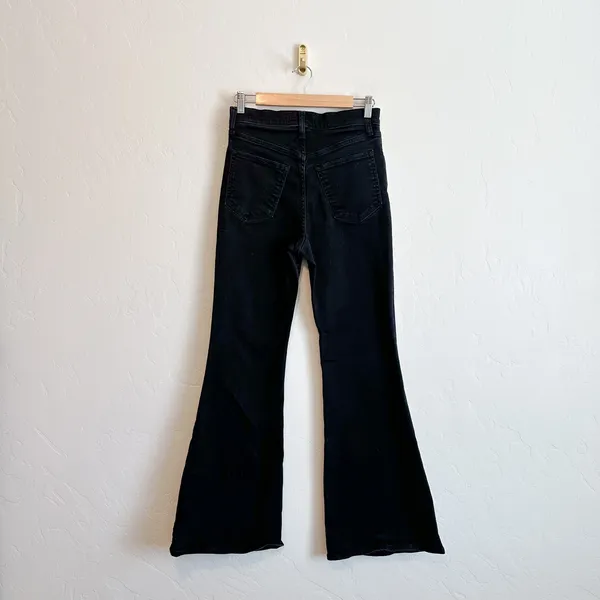 Abercrombie | The Flare Vintage Stretch Ultra High Rise Jeans in Black - Image 5