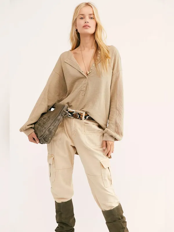 Free people Back At It Henley - Image 2