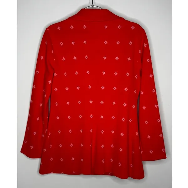 1980s Fire Islander Red Nautical Knit Pant Suit Set Small - Image 6